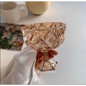 Amber Colored Glass Bowl Dish